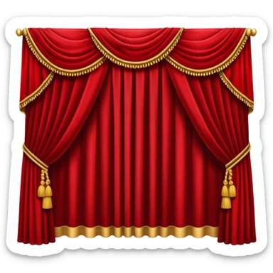 theatre Curtain sticker
