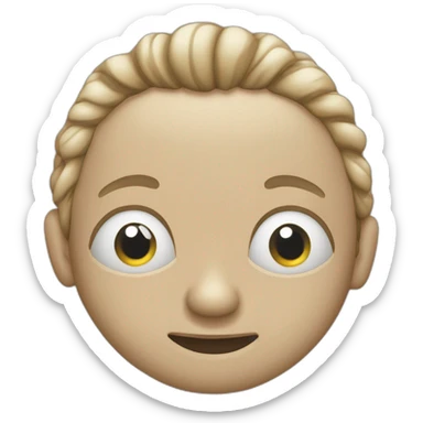 Personne qui regarde mal en jugeant avec ses yeux et en plissant le nez sticker