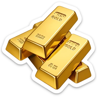 Gold bars sticker