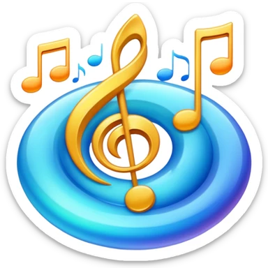 Beautiful music sticker
