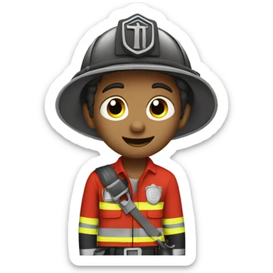 Fireman to the rescue sticker