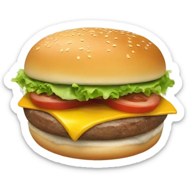 Breakfast burger sticker