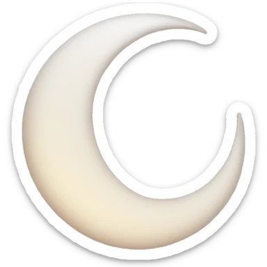 crescent moon beautiful sticker
