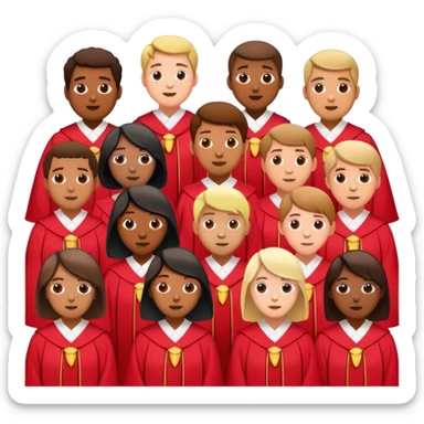 big adult choir sticker
