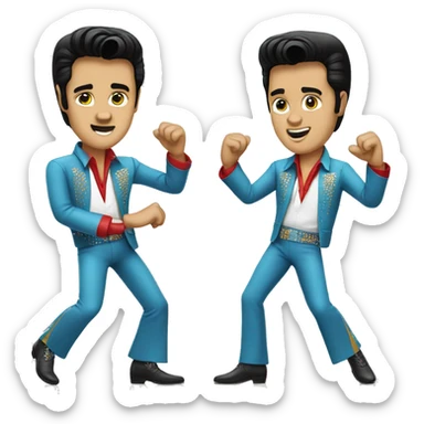 Elvis presley dancing sticker