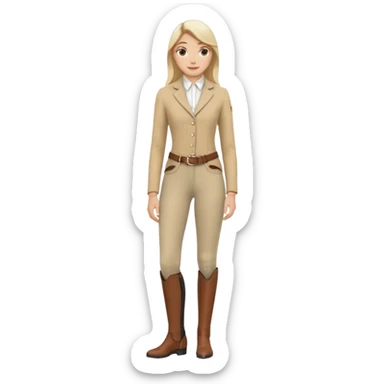 Pantalones de montar hipica sticker
