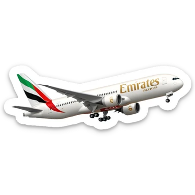 Emirates 777 sticker