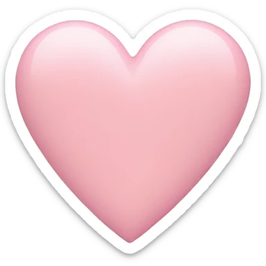 Pastel pink heart sticker