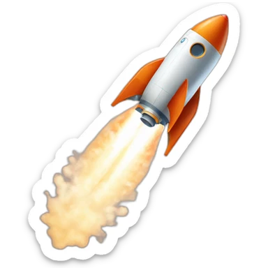 Rocket for planets sticker