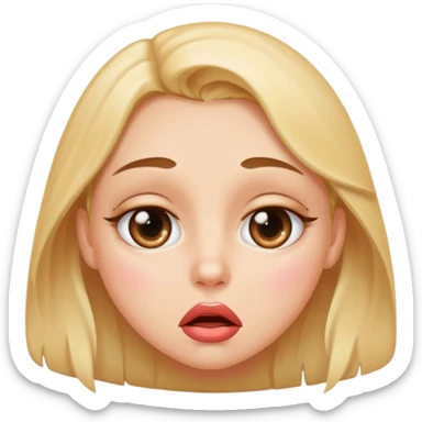 Drooling face with sexy eyes sticker