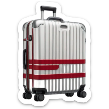 Essential Cabin luggage Red rimowa sticker
