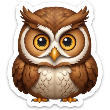 şişko baykuş sticker