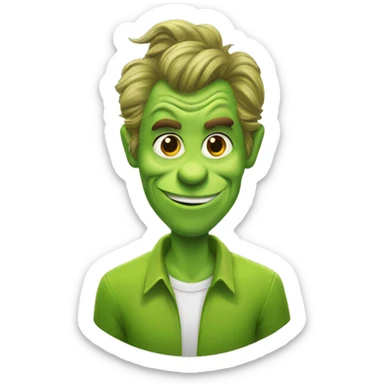 grinch customer service representative  sticker