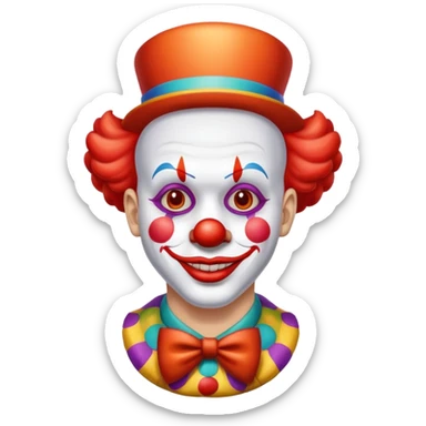 El payaso con la suela roja  sticker