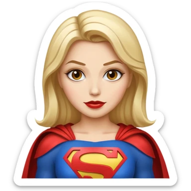 Glamour Superwoman (iphone emoji styled) sticker