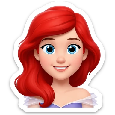 Ariel princess sticker