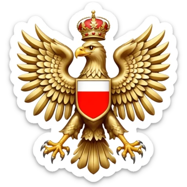 Polish eagle emblem
 sticker