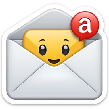 email inbox sticker
