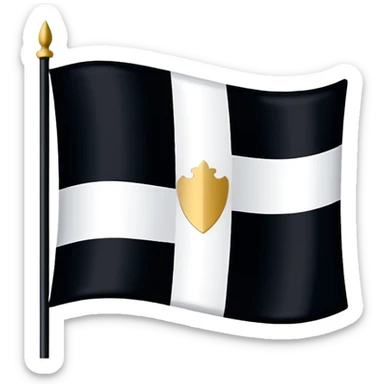 Le drapeau de la Bretagne en france sticker