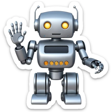 pricetag on robot sticker