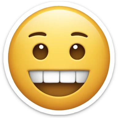 Neutral emoji with dropped mouth sticker
