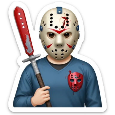 Jason Friday the 13th sticker