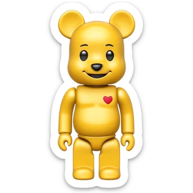 joy emoji bearbrick sticker