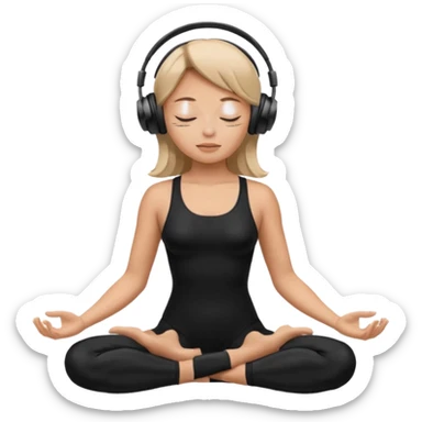 🩰🎧🧘🏼‍♀️ sticker