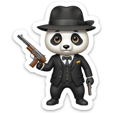 Панда мафиози  sticker