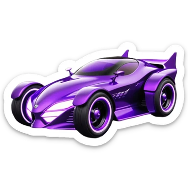 Hot rod Cat Woman’s futuristic Catmobile rc car  sticker
