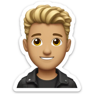 Tyler Blevins with a low taper fade  sticker