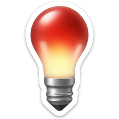 red christmas bulb sticker