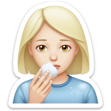 Face smelling salt sticker