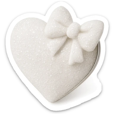 white sparkly girly object, remove background  sticker