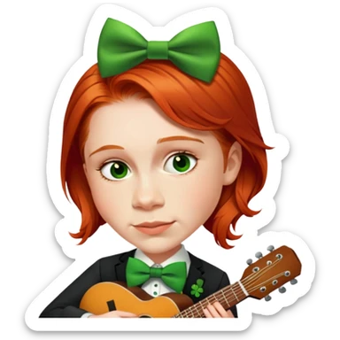 Leprechaun Guitarist sticker