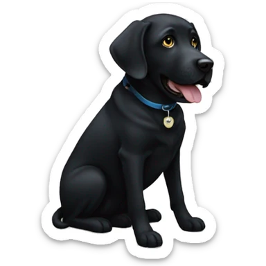 black lab sticker