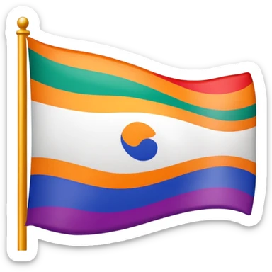 Crée moi le drapeau de vijay tvk sticker