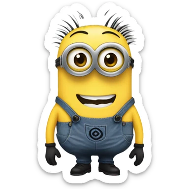 Created  an lovely emoji minion sticker