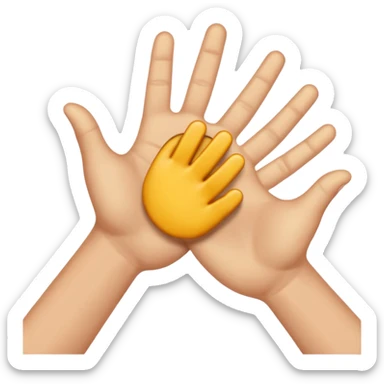apretón de manos, solo manos, sin brazos sticker