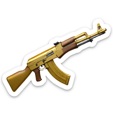 gold ak47 sticker