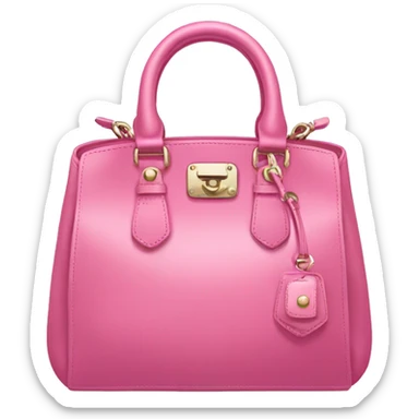 pink luxury hand bag sticker