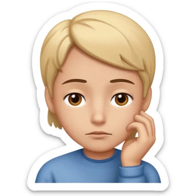 image, where developer think about telling somebody something sticker