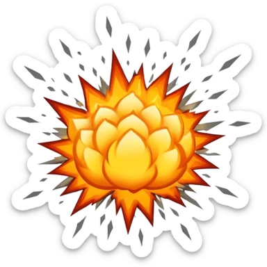 Explosion sticker