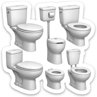 toilet itemleri sticker