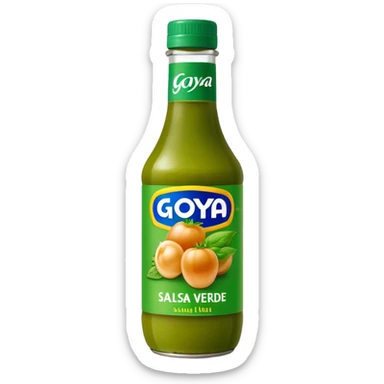 Goya Salsa Verde bottle sticker