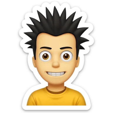 bart Simpson with yello shirt sticker