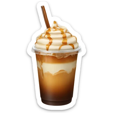 Iced coffee caramel sticker