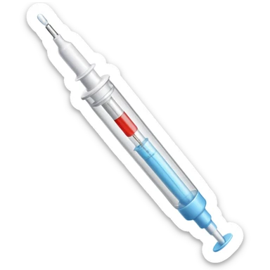 syringe white sticker