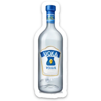 bottle of vodka sticker