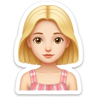 Girl wearing sundress  sticker